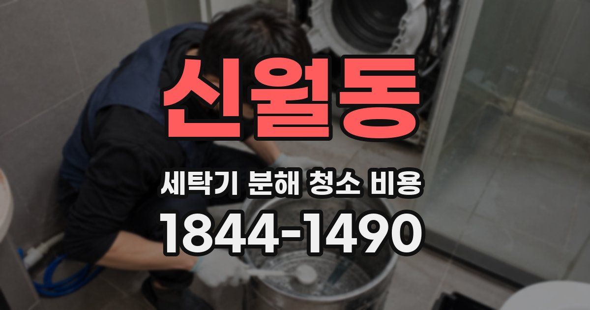 신월동 세탁기 분해 청소 비용