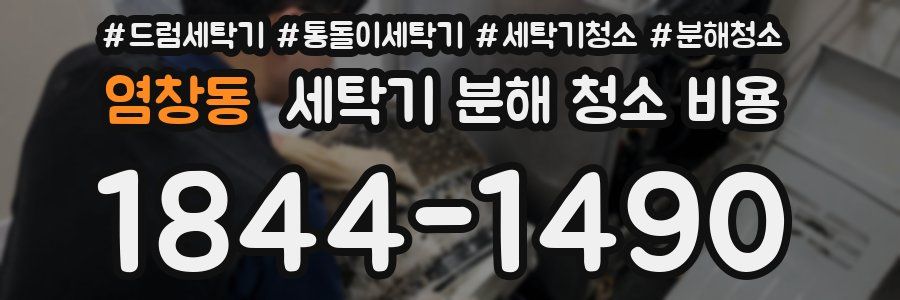 염창동 세탁기 분해 청소 비용