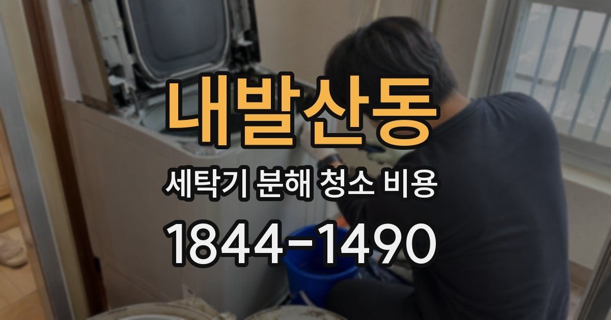 내발산동 세탁기 분해 청소 비용