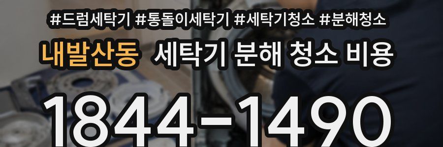 내발산동 세탁기 분해 청소 비용
