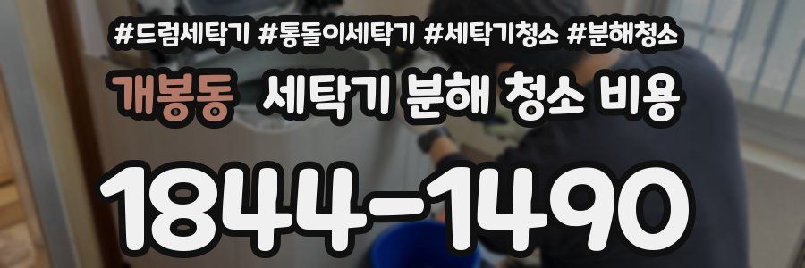 개봉동 세탁기 분해 청소 비용