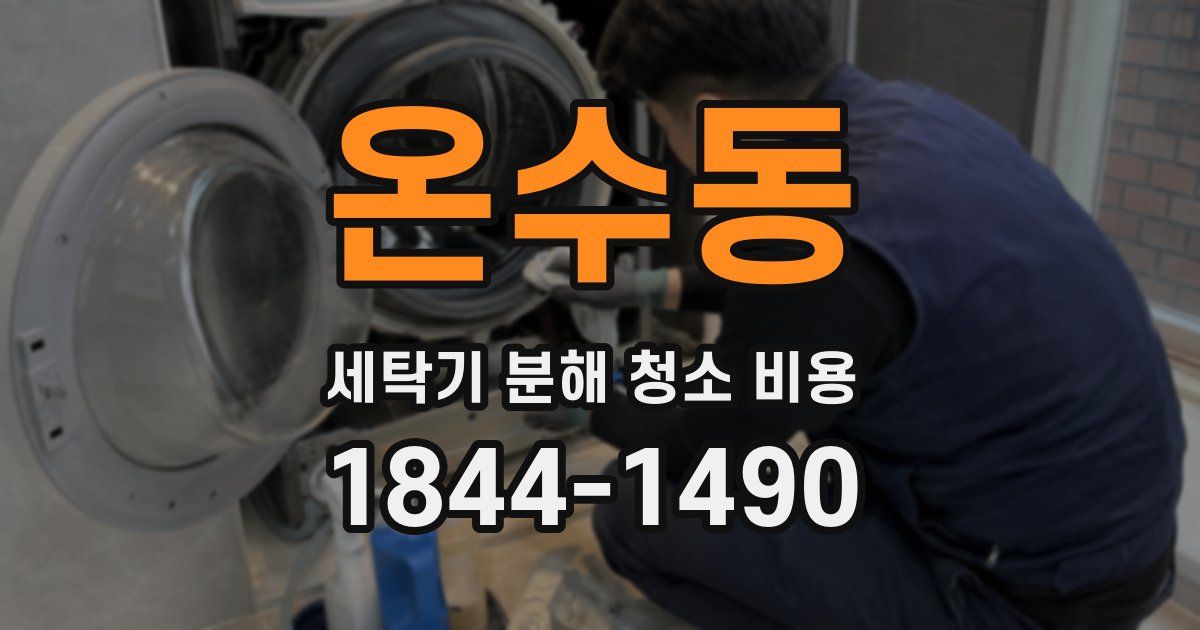 온수동 세탁기 분해 청소 비용