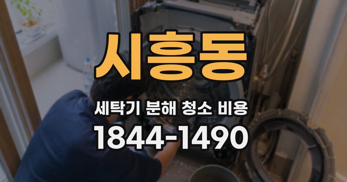 시흥동 세탁기 분해 청소 비용