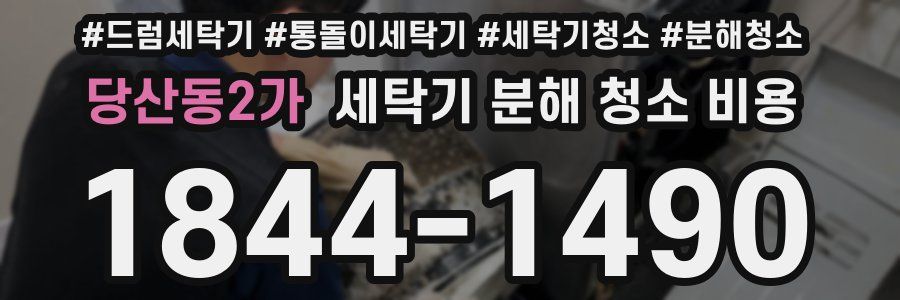 당산동2가 세탁기 분해 청소 비용