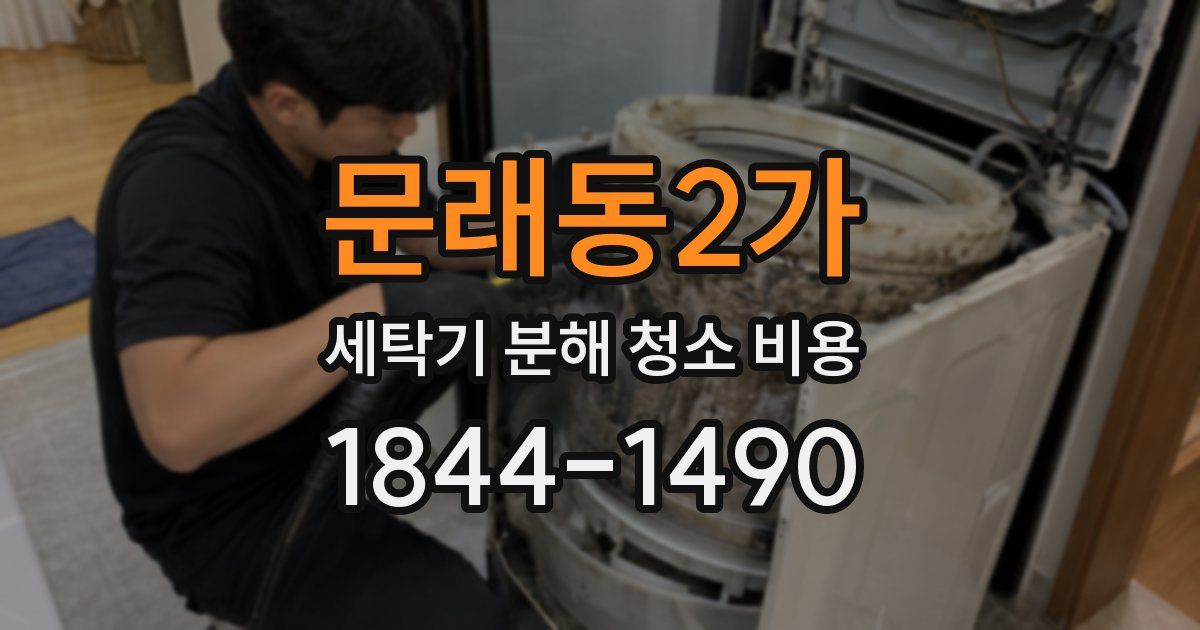 문래동2가 세탁기 분해 청소 비용