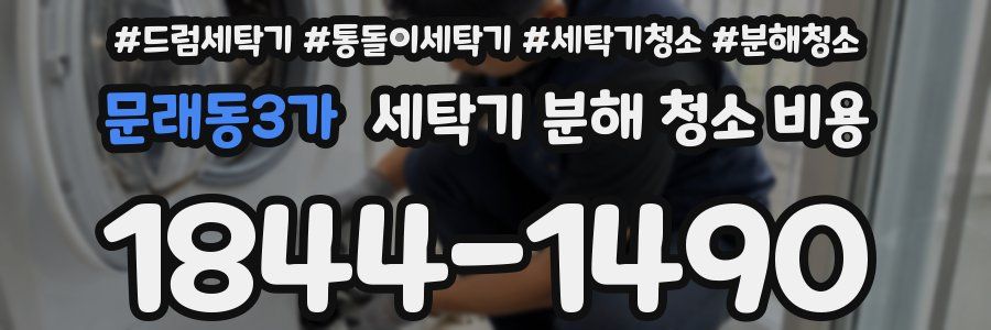 문래동3가 세탁기 분해 청소 비용