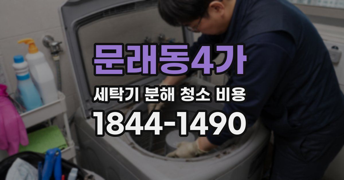 문래동4가 세탁기 분해 청소 비용