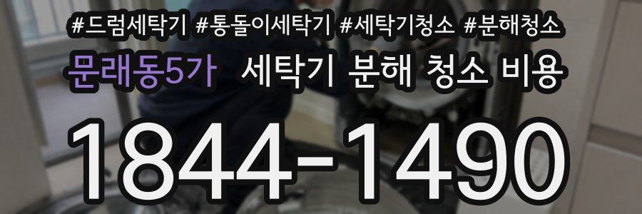 문래동5가 세탁기 분해 청소 비용