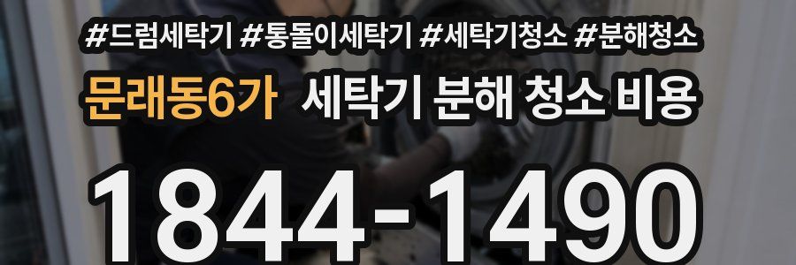 문래동6가 세탁기 분해 청소 비용