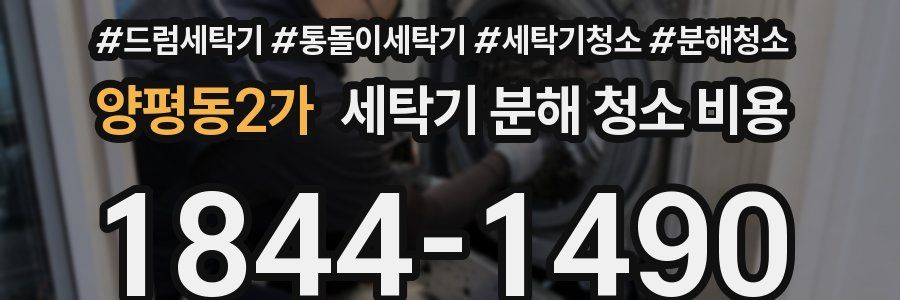 양평동2가 세탁기 분해 청소 비용