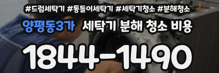 양평동3가 세탁기 분해 청소 비용