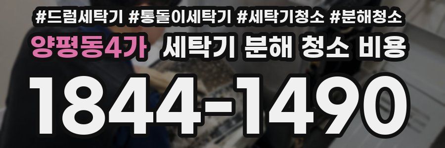 양평동4가 세탁기 분해 청소 비용