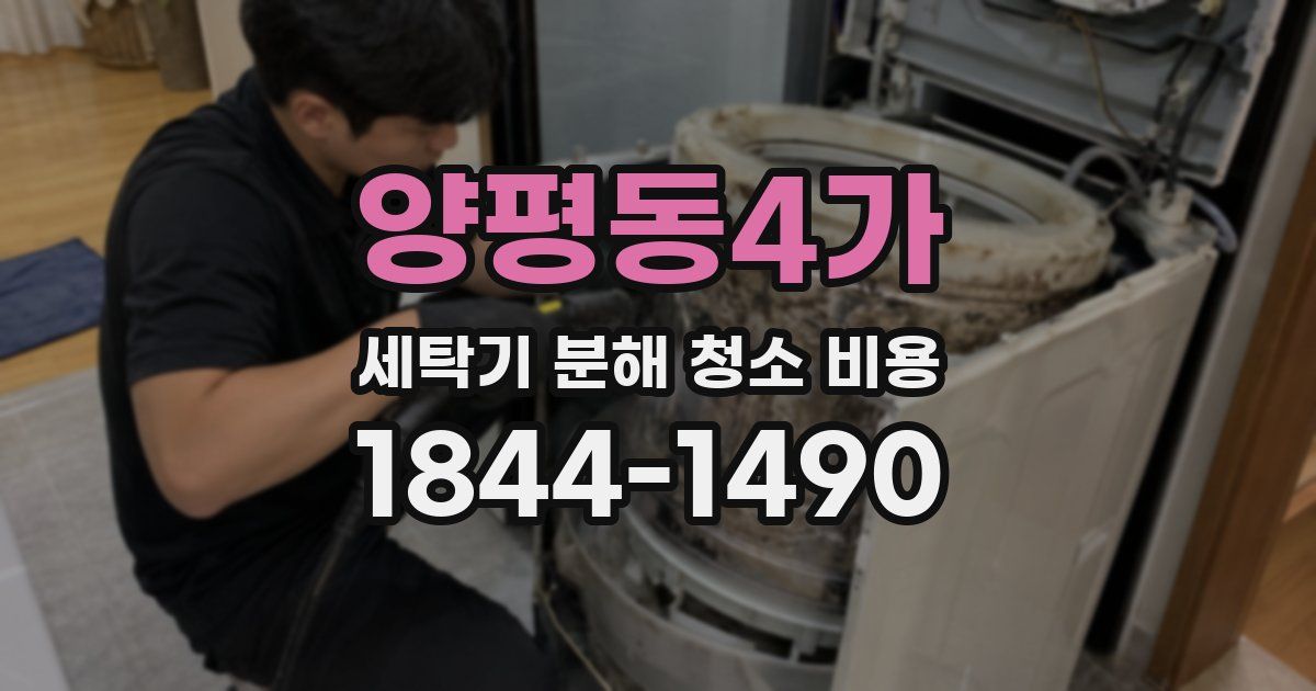 양평동4가 세탁기 분해 청소 비용
