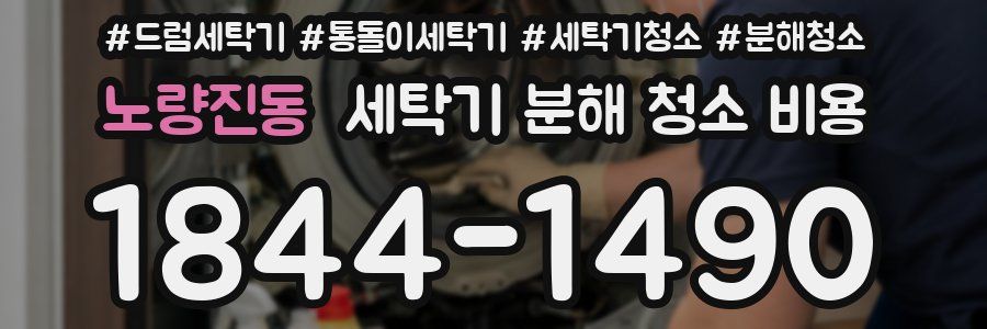 노량진동 세탁기 분해 청소 비용