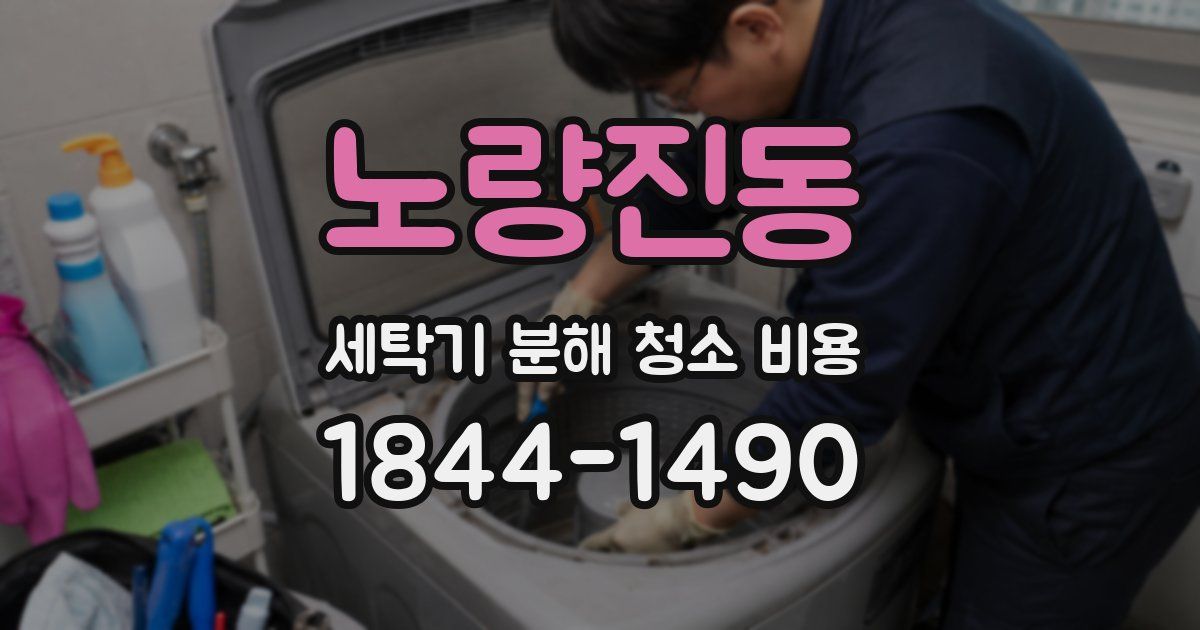 노량진동 세탁기 분해 청소 비용