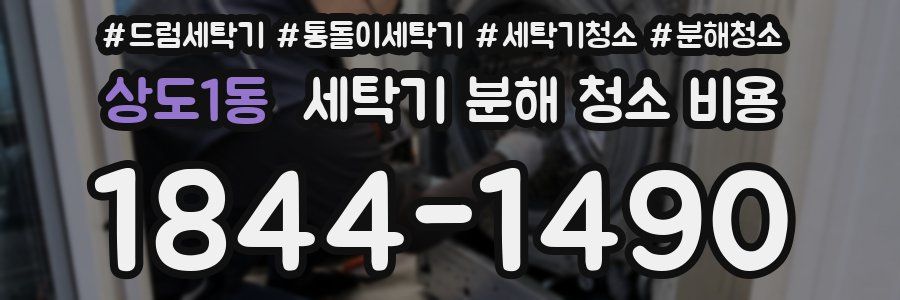 상도1동 세탁기 분해 청소 비용