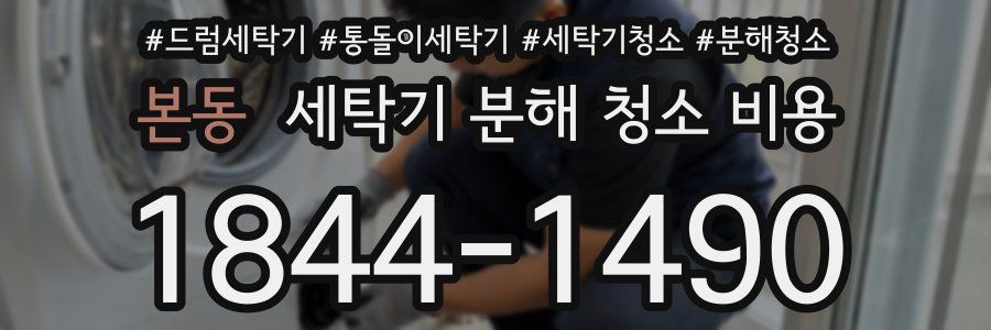 본동 세탁기 분해 청소 비용