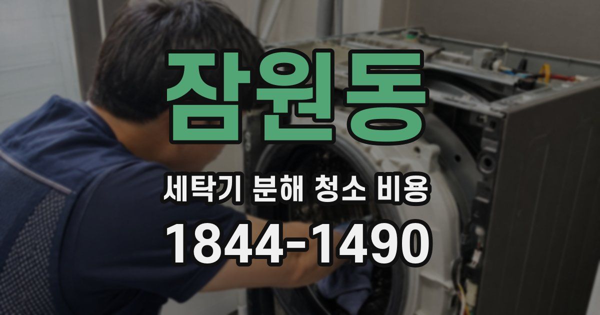 잠원동 세탁기 분해 청소 비용