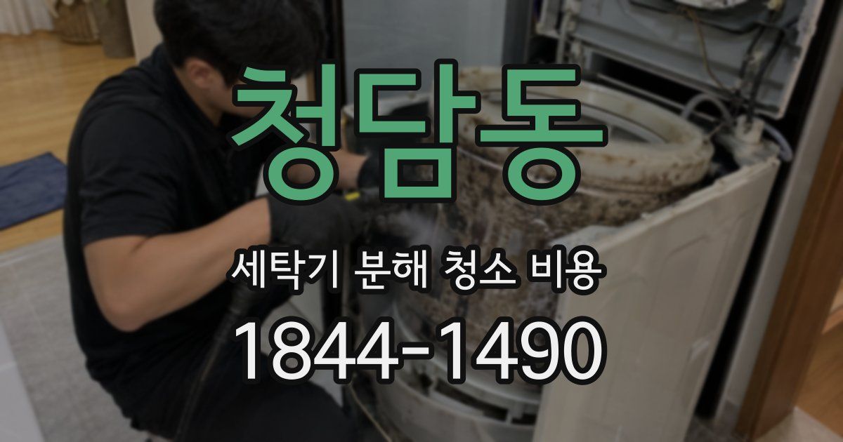 청담동 세탁기 분해 청소 비용