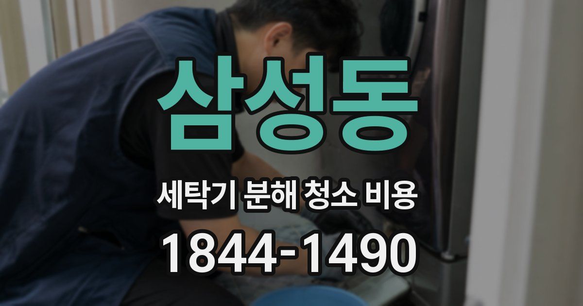 삼성동 세탁기 분해 청소 비용