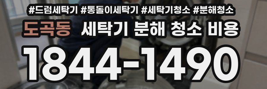 도곡동 세탁기 분해 청소 비용
