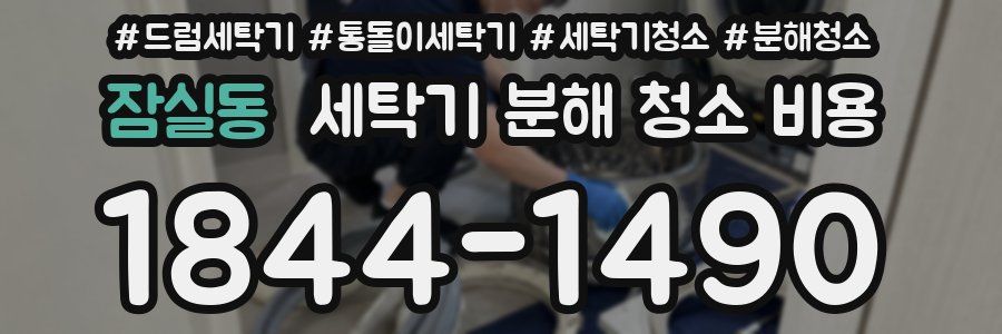 잠실동 세탁기 분해 청소 비용
