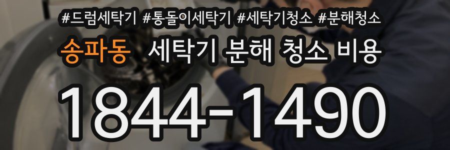 송파동 세탁기 분해 청소 비용