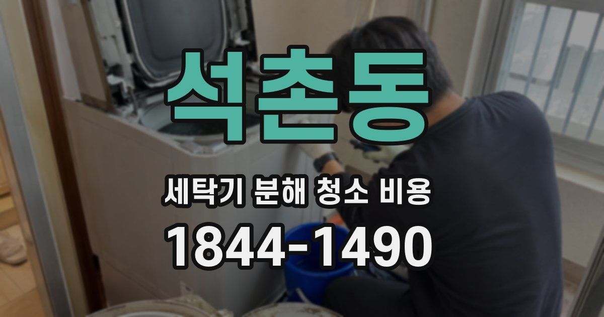 석촌동 세탁기 분해 청소 비용