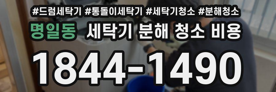 명일동 세탁기 분해 청소 비용