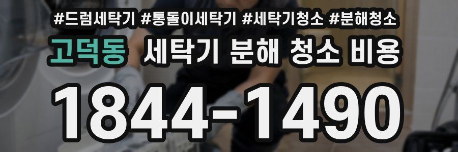 고덕동 세탁기 분해 청소 비용