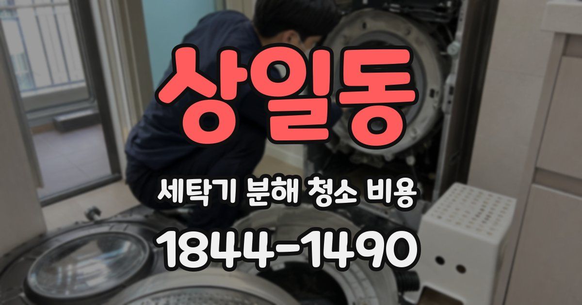 상일동 세탁기 분해 청소 비용