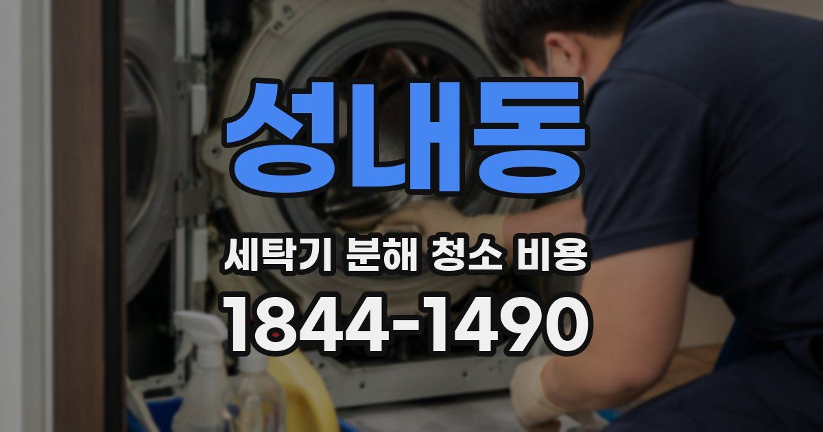 성내동 세탁기 분해 청소 비용