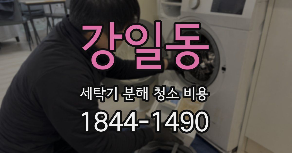 강일동 세탁기 분해 청소 비용