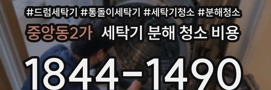 중앙동2가 세탁기 분해 청소 비용