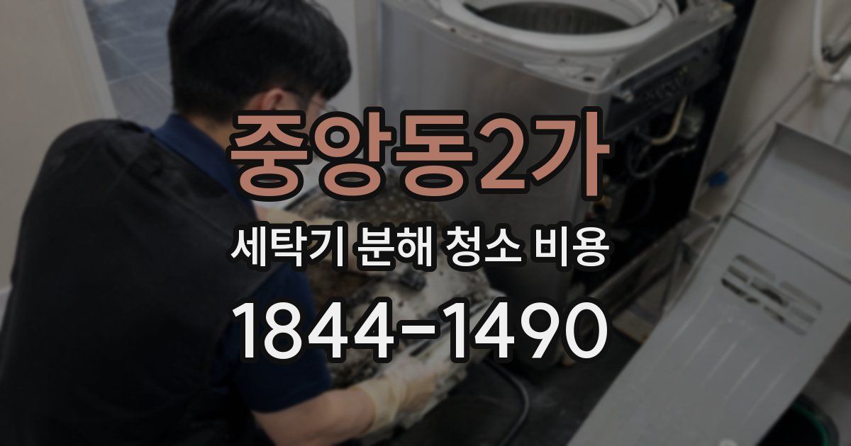 중앙동2가 세탁기 분해 청소 비용