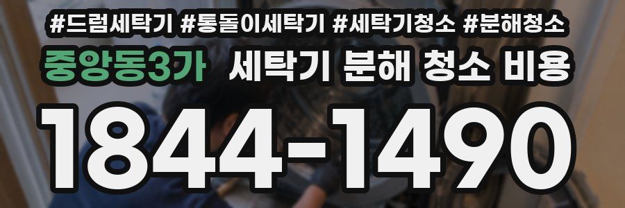 중앙동3가 세탁기 분해 청소 비용
