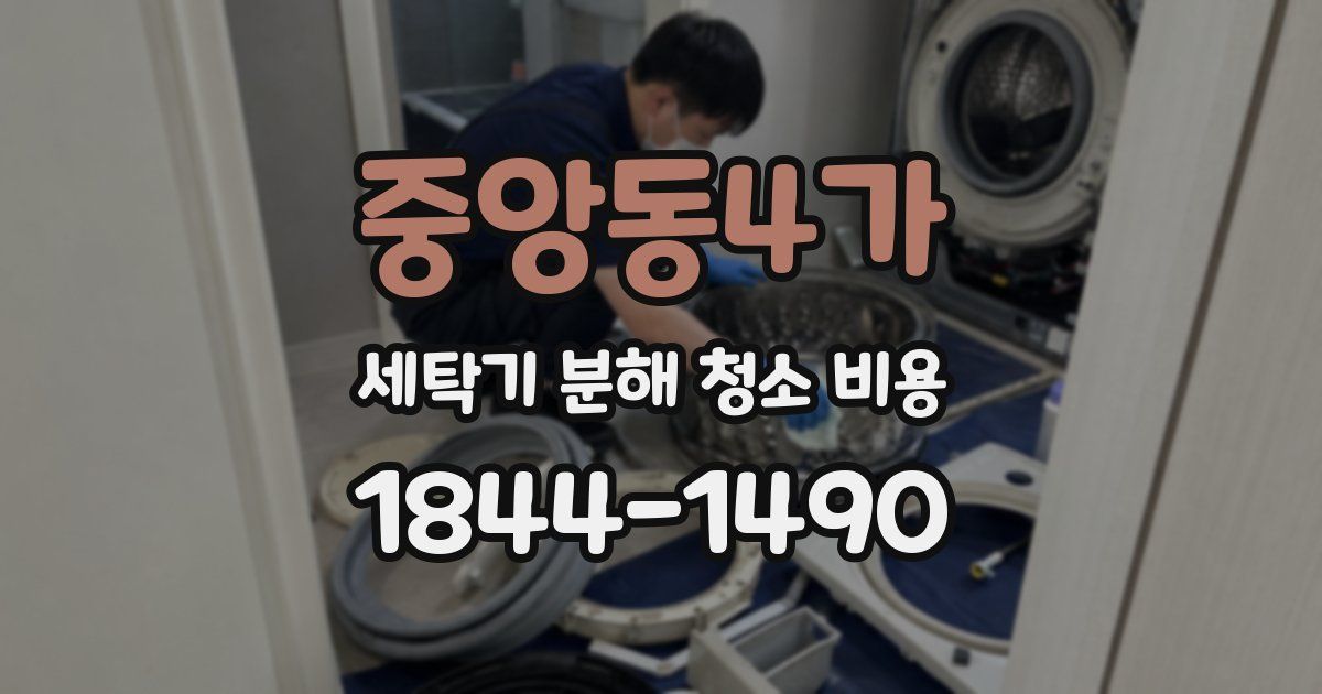 중앙동4가 세탁기 분해 청소 비용