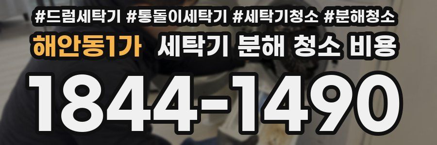 해안동1가 세탁기 분해 청소 비용