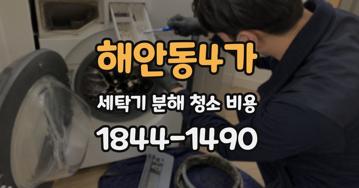 해안동4가 세탁기 분해 청소 비용