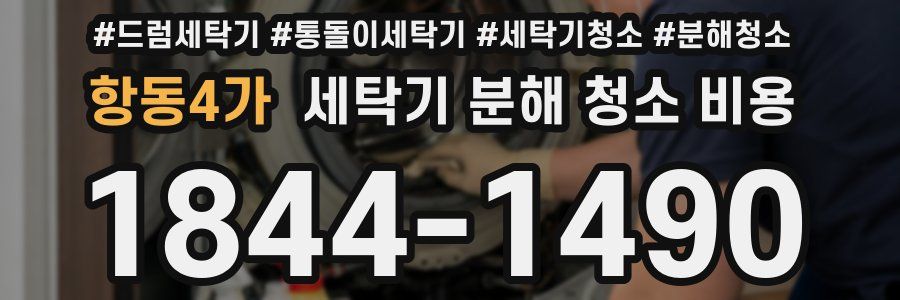 항동4가 세탁기 분해 청소 비용