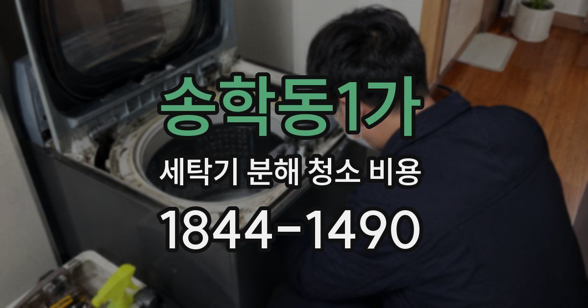 송학동1가 세탁기 분해 청소 비용