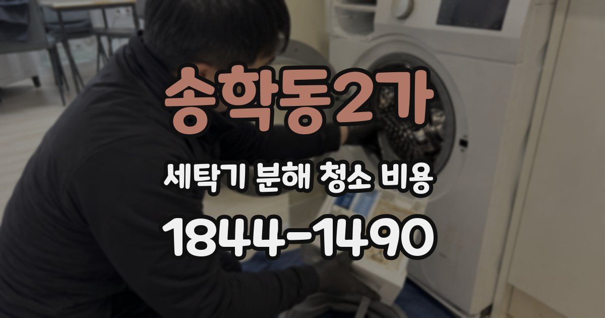 송학동2가 세탁기 분해 청소 비용