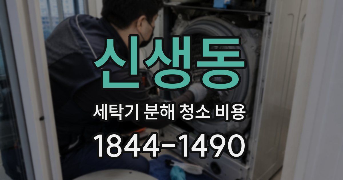 신생동 세탁기 분해 청소 비용