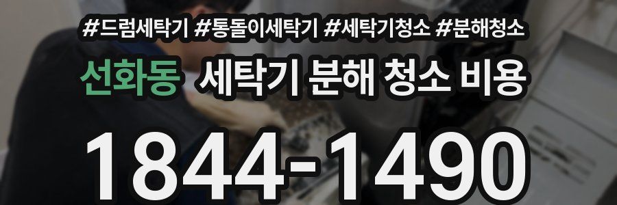 선화동 세탁기 분해 청소 비용