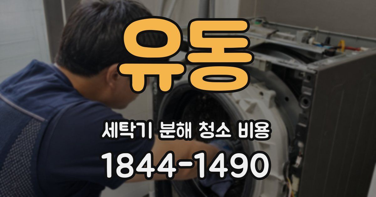 유동 세탁기 분해 청소 비용
