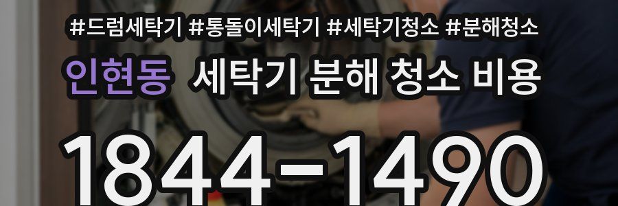 인현동 세탁기 분해 청소 비용