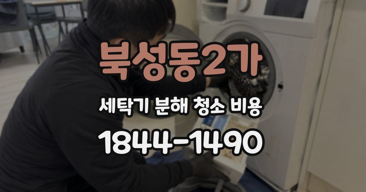북성동2가 세탁기 분해 청소 비용