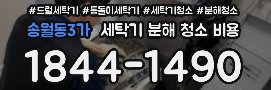 송월동3가 세탁기 분해 청소 비용