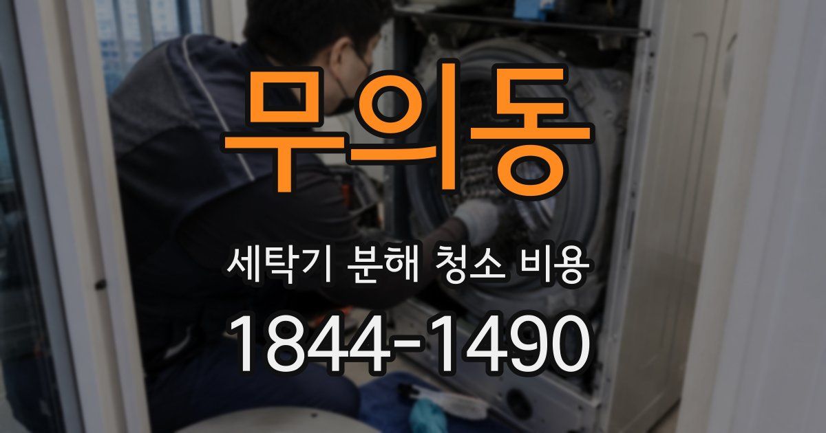 무의동 세탁기 분해 청소 비용