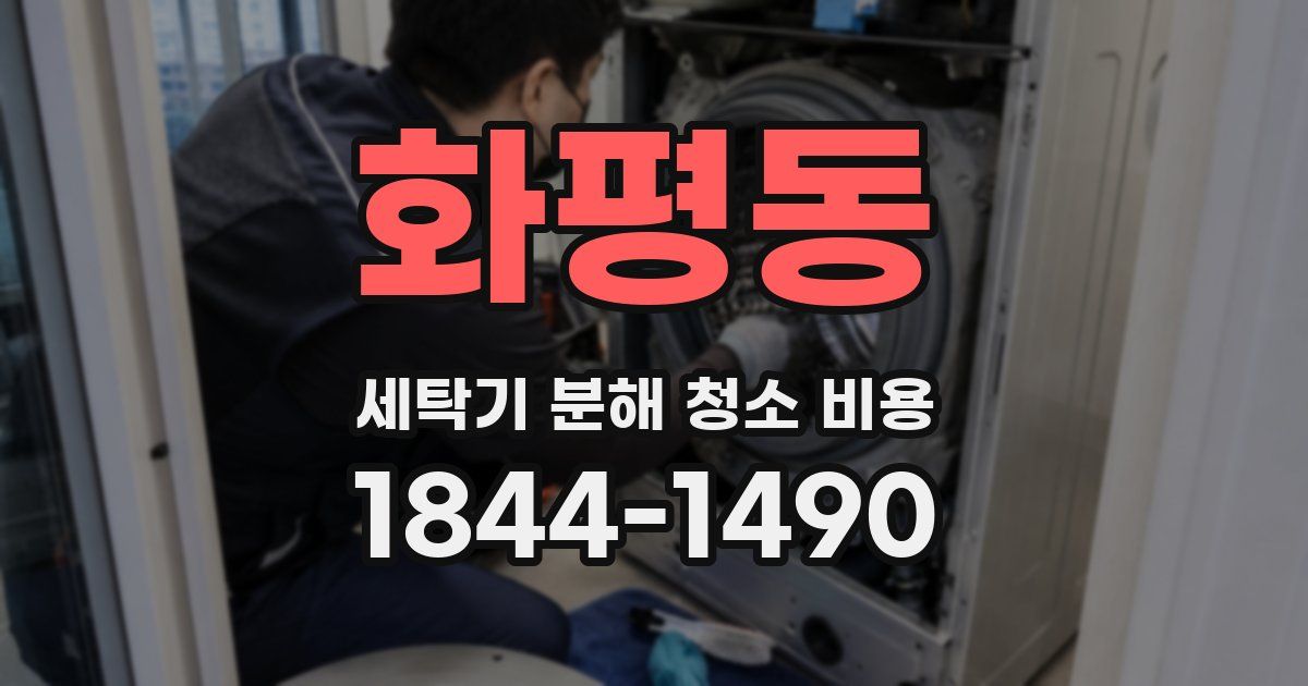 화평동 세탁기 분해 청소 비용